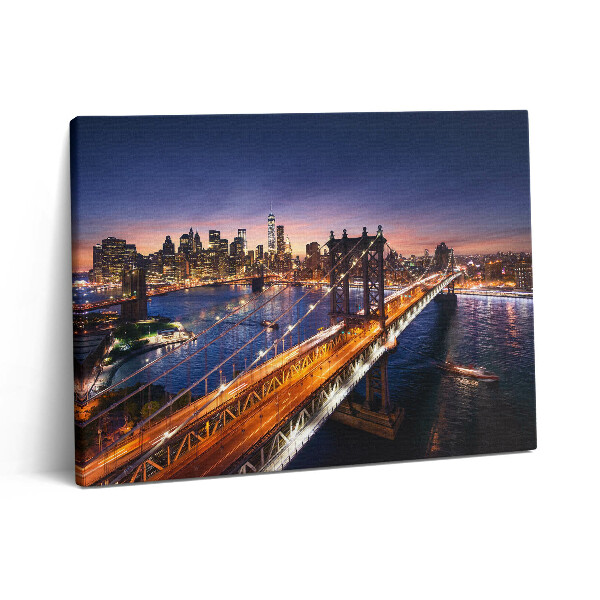Pictură pe pânză 80x60 New York - apus de soare peste Manhattan