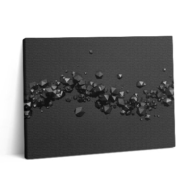 Pictură pe pânză 80x60 Abstractizare a formei 3D