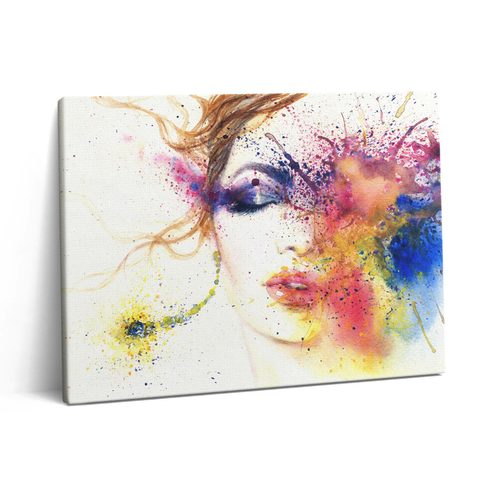 Pictură pe pânză 80x60 Portretul unei femei misterioase