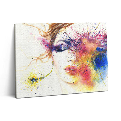 Pictură pe pânză 80x60 Portretul unei femei misterioase