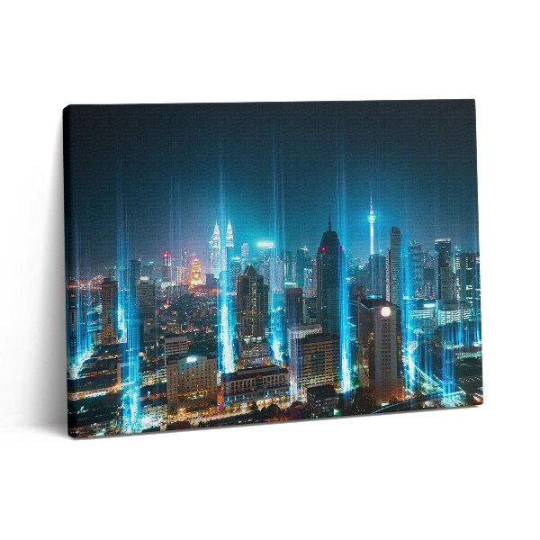 Pictură pe pânză 80x60 Zgârie-nori din Dubai