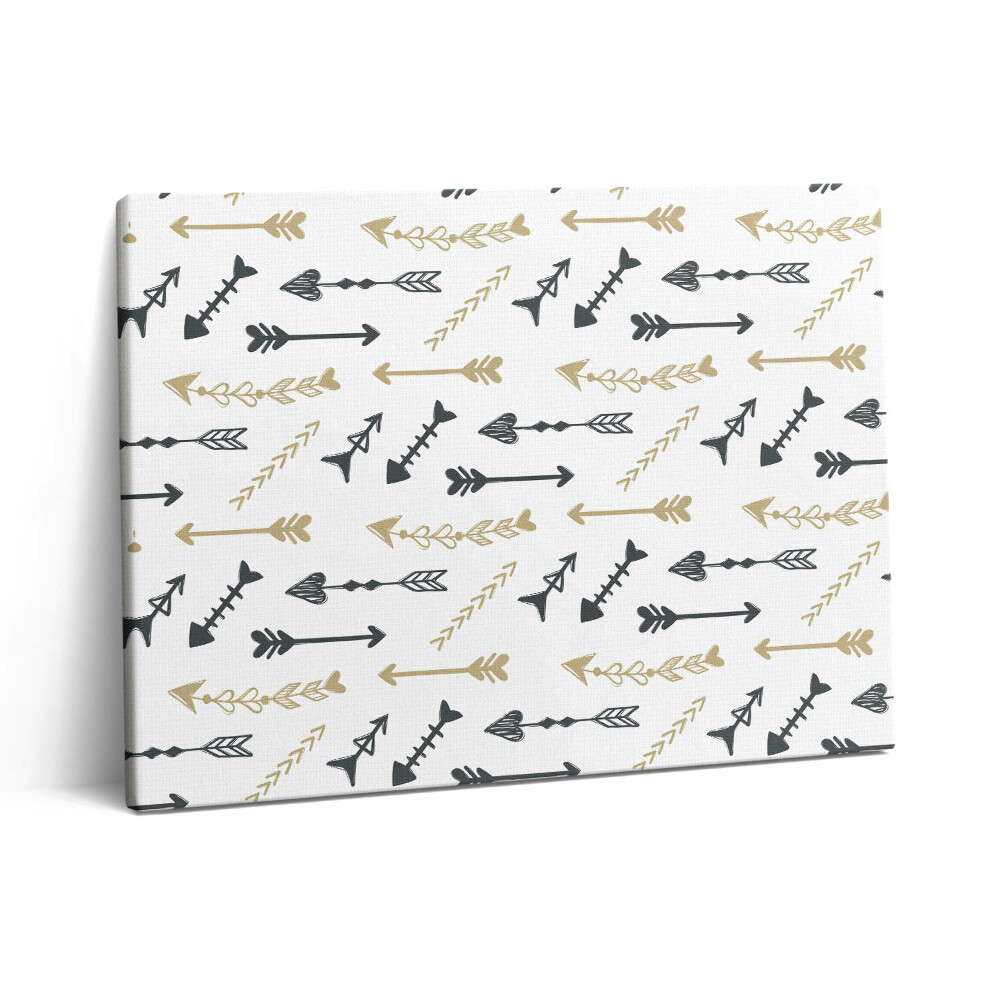 Pictură pe pânză 80x60 Model geometric hipster