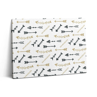 Pictură pe pânză 80x60 Model geometric hipster