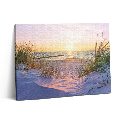 Pictură pe pânză 80x60 Marea poloneză - plajă