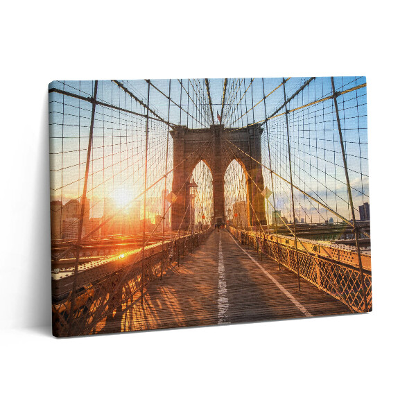 Pictură pe pânză 80x60 Podul Brooklyn din New York