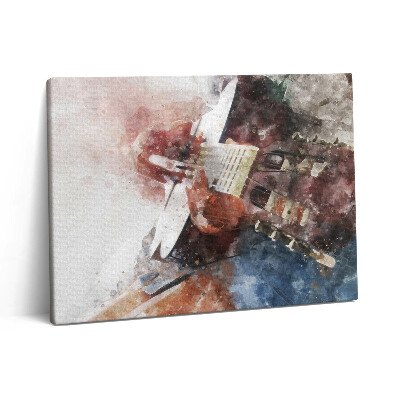 Pictură pe pânză 80x60 Vedere a chitarei