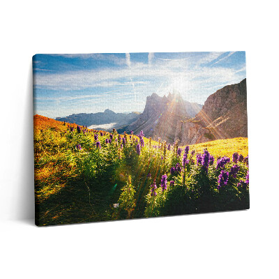 Pictură pe pânză 80x60 Peisaj dolomitic