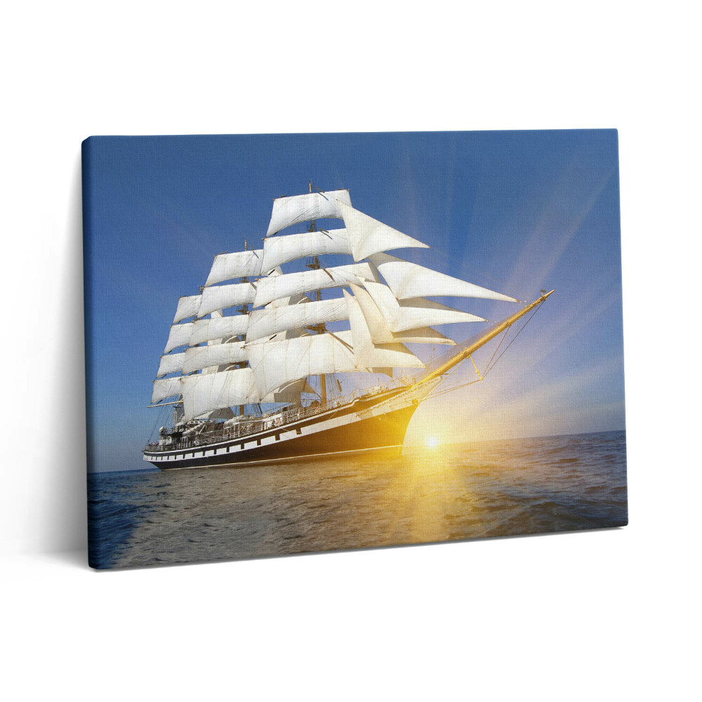 Pictură pe pânză 80x60 Iahturi cu pânze - navigație