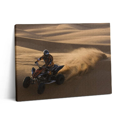Pictură pe pânză 80x60 Plimbare cu ATV-ul în deșert