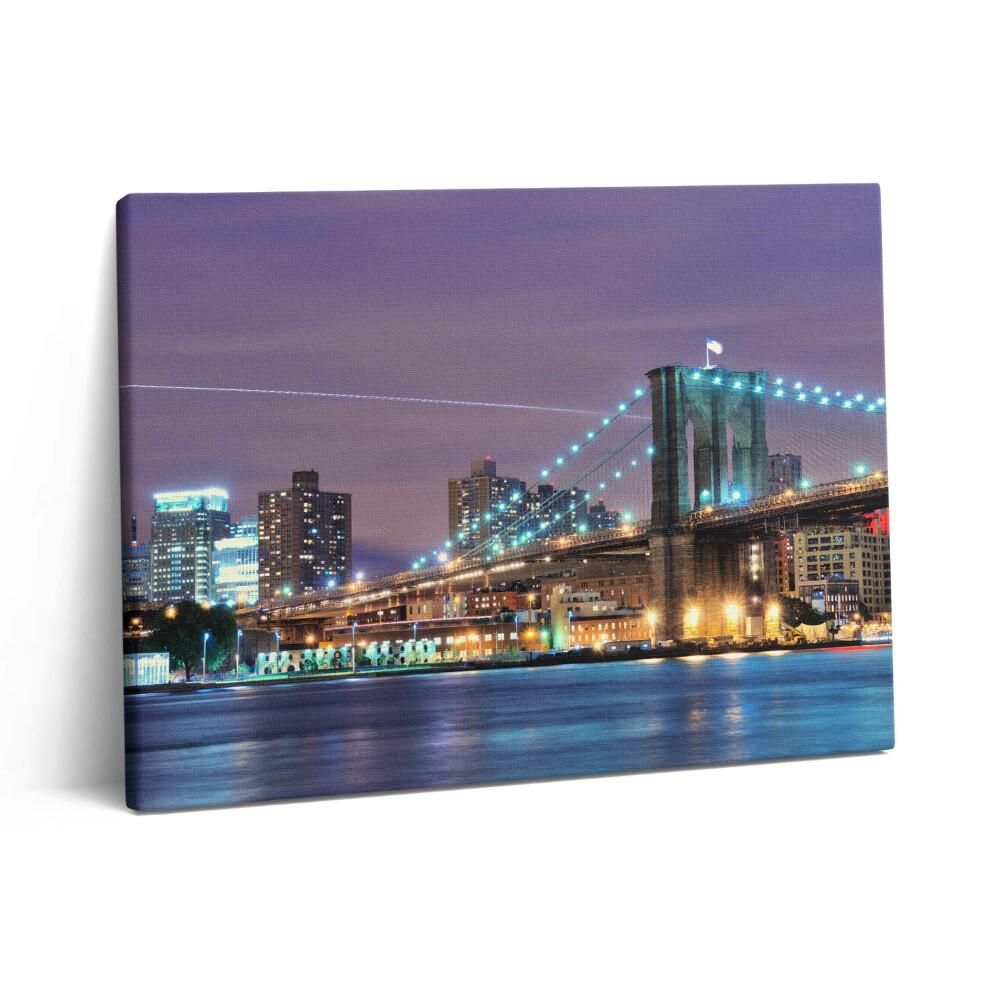 Pictură pe pânză 80x60 Podul Brooklyn