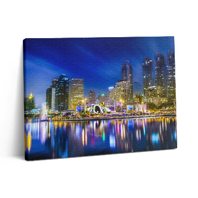 Pictură pe pânză 80x60 Un oraș plin de culori