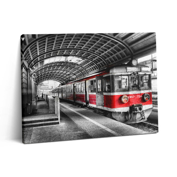Pictură pe pânză 80x60 Vechea platformă de cale ferată