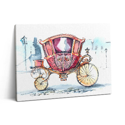 Pictură pe pânză 80x60 Vechea diligență a reginei