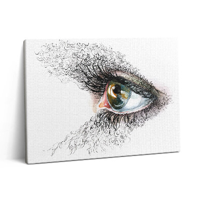 Pictură pe pânză 80x60 Desenul unui ochi uman