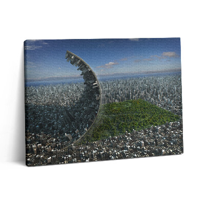 Pictură pe pânză 80x60 Abstracție în Central Park