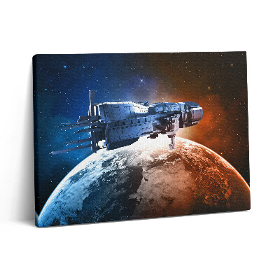 Pictură pe pânză 80x60 Nave spațiale