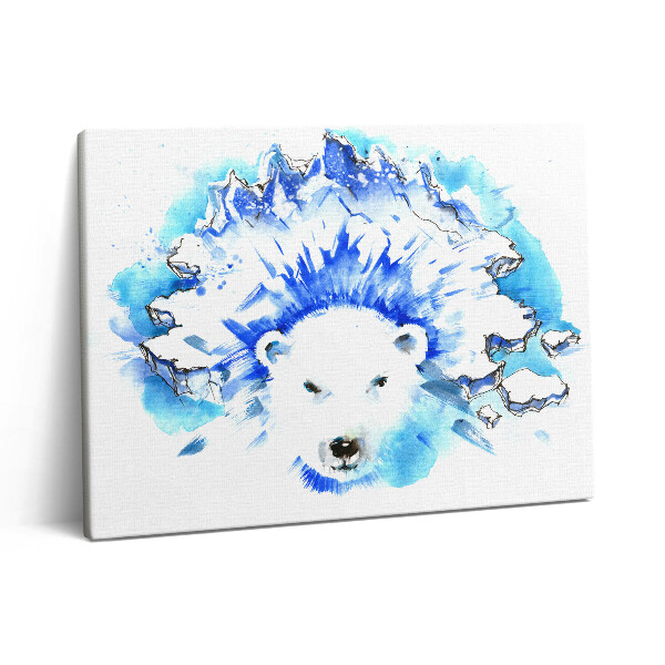 Pictură pe pânză 80x60 Urs polar