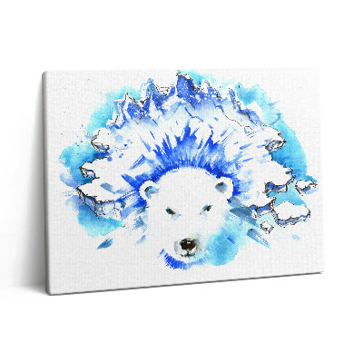 Pictură pe pânză 80x60 Urs polar