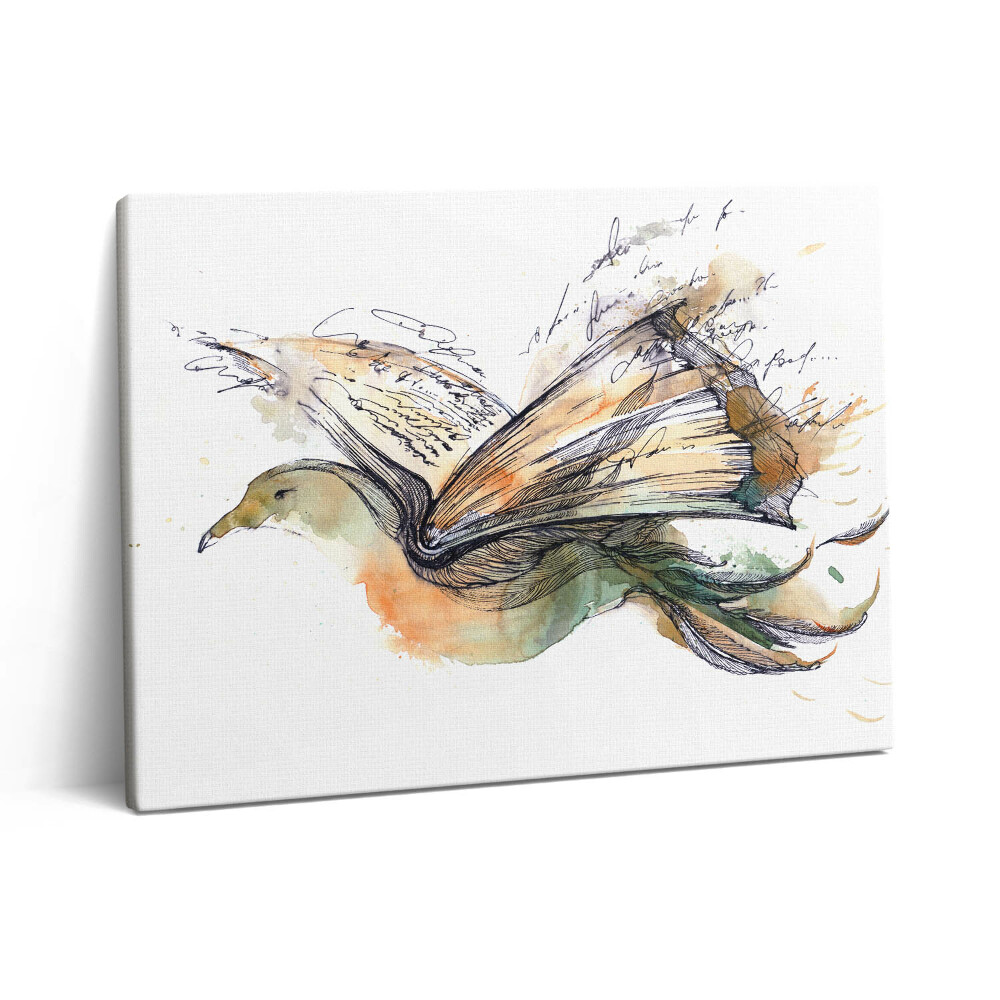 Pictură pe pânză 80x60 carte de păsări