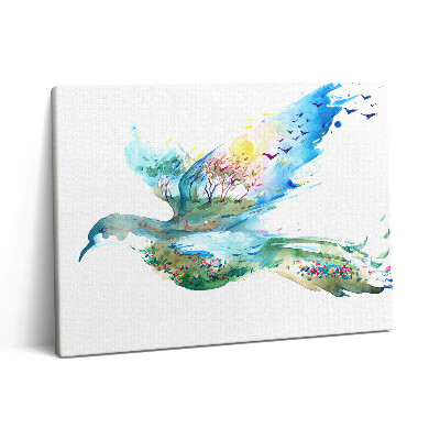 Pictură pe pânză 80x60 Abstracție de primăvară