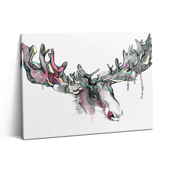 Pictură pe pânză 80x60 Abstracție de elan