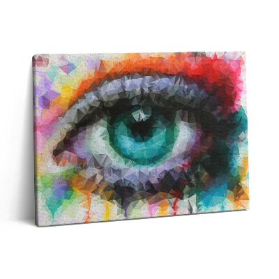 Pictură pe pânză 80x60 Ochi uman frumos și colorat