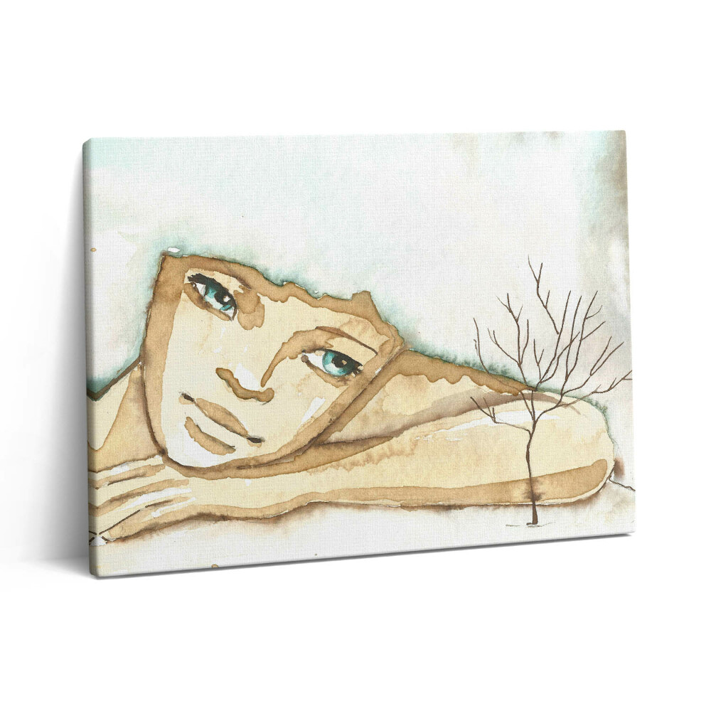 Pictură pe pânză 80x60 Portretul unei femei