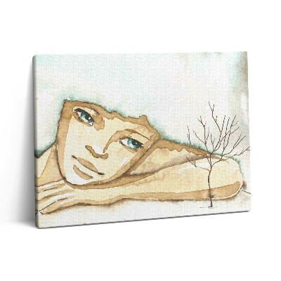 Pictură pe pânză 80x60 Portretul unei femei