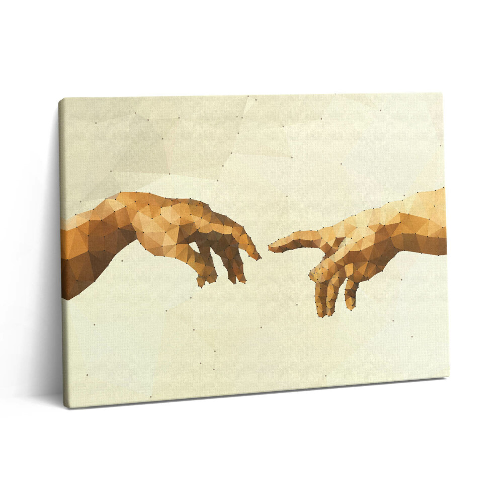 Pictură pe pânză 80x60 Crearea lui Adam