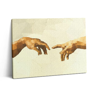 Pictură pe pânză 80x60 Crearea lui Adam