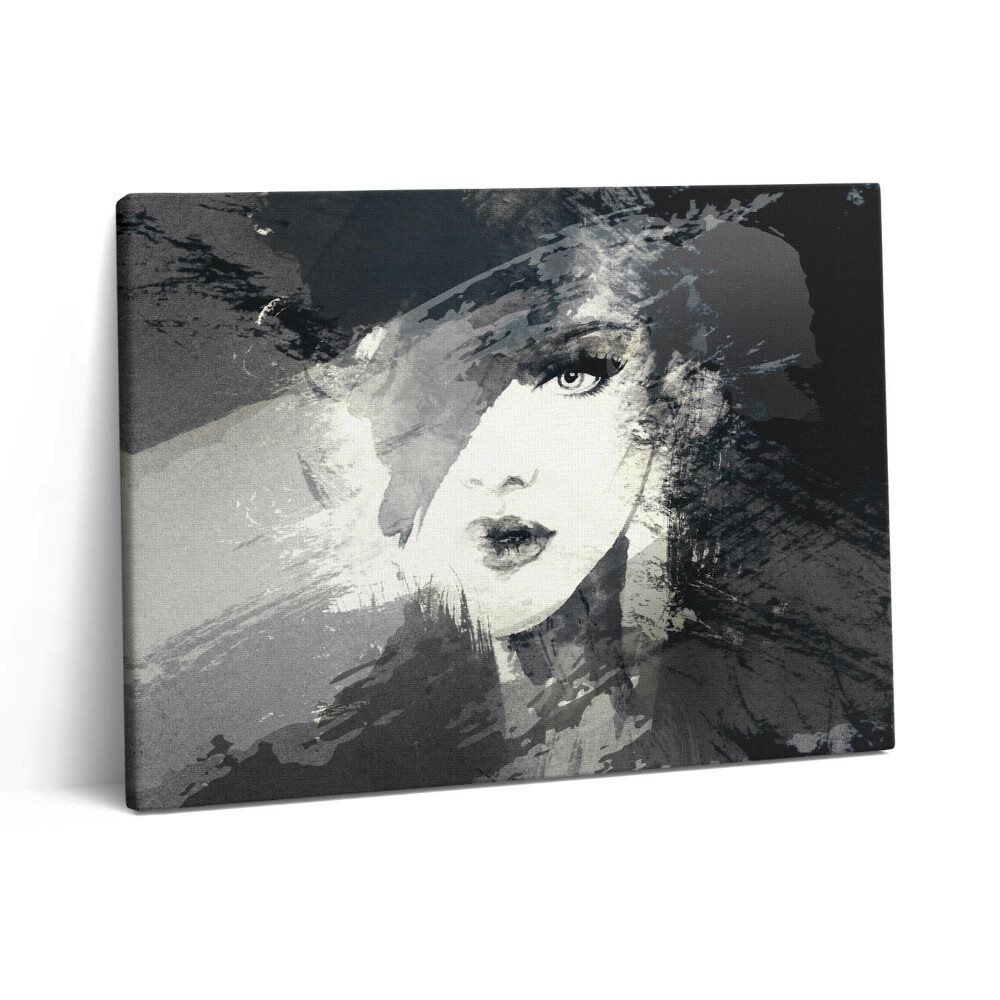 Pictură pe pânză 80x60 Femeie în stil acuarelă