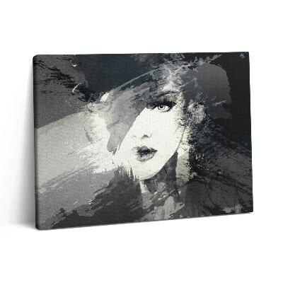 Pictură pe pânză 80x60 Femeie în stil acuarelă