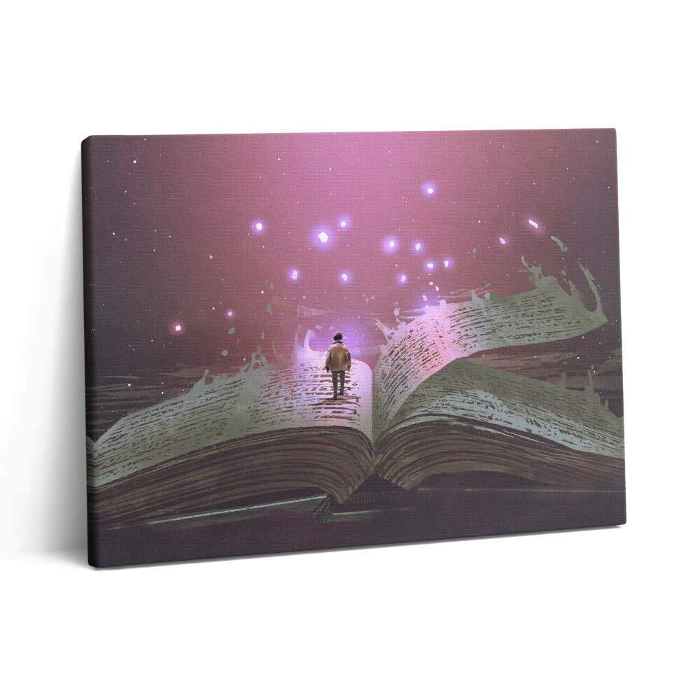 Pictură pe pânză 80x60 Carte abstractă