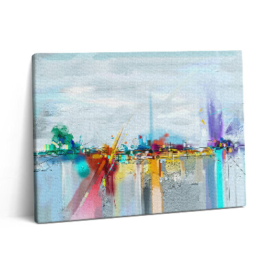 Pictură pe pânză 80x60 Pod abstract