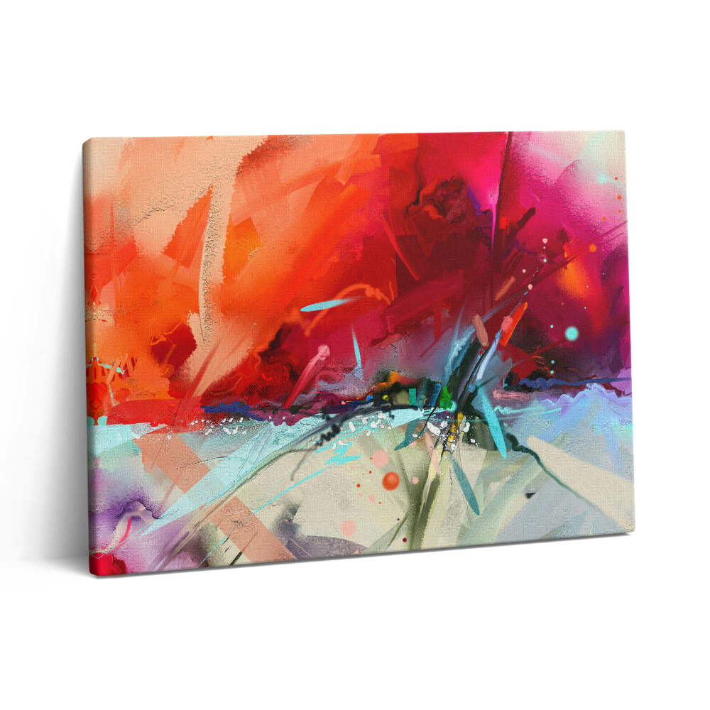 Pictură pe pânză 80x60 Culori abstracte