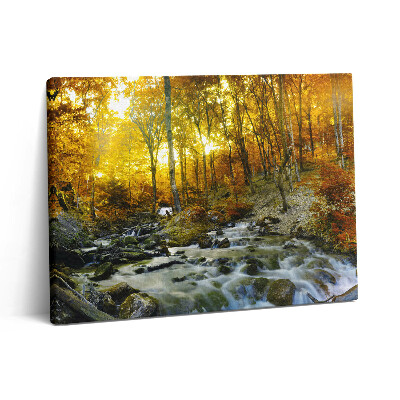 Pictură pe pânză 80x60 pădure de toamnă