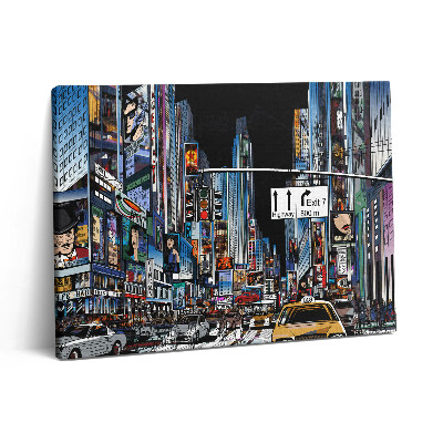 Pictură pe pânză 80x60 New York-ul noaptea