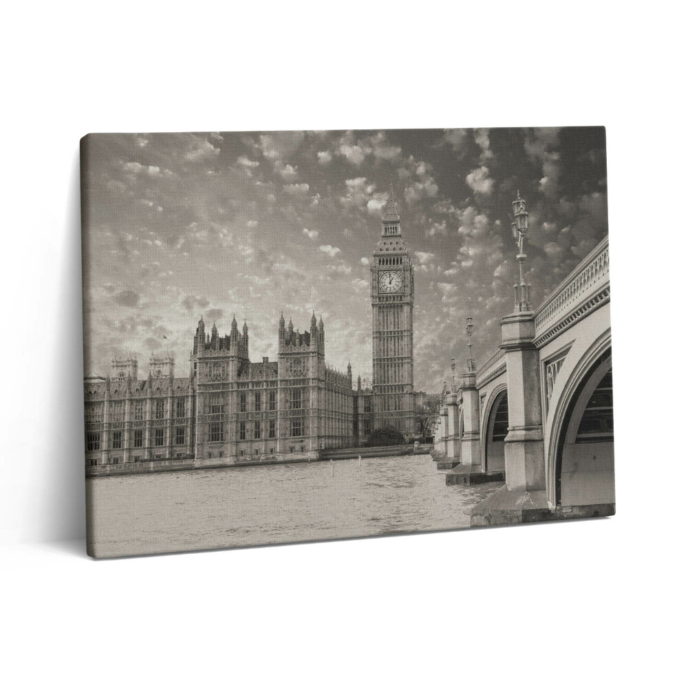 Pictură pe pânză 80x60 Londra Anglia Big Ben