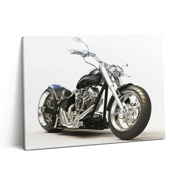Pictură pe pânză 80x60 Motocicletă neagră