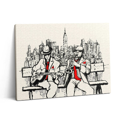 Pictură pe pânză 80x60 Jazzul în New York