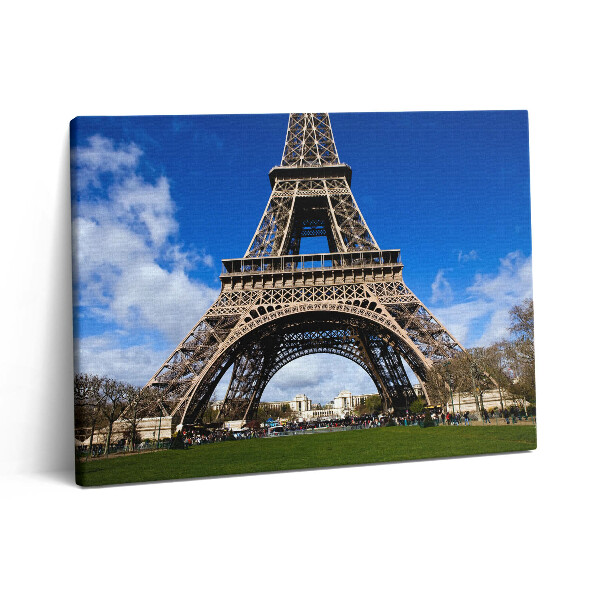 Pictură pe pânză 80x60 Turnul Eiffel din Paris
