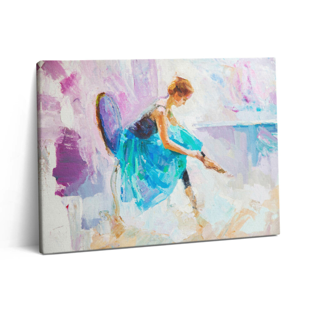 Pictură pe pânză 80x60 Antrenament de balerină