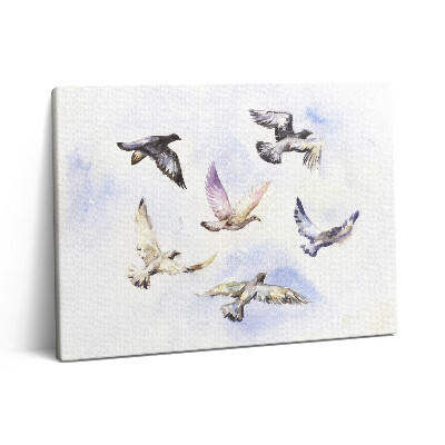 Pictură pe pânză 80x60 Păsări care zboară