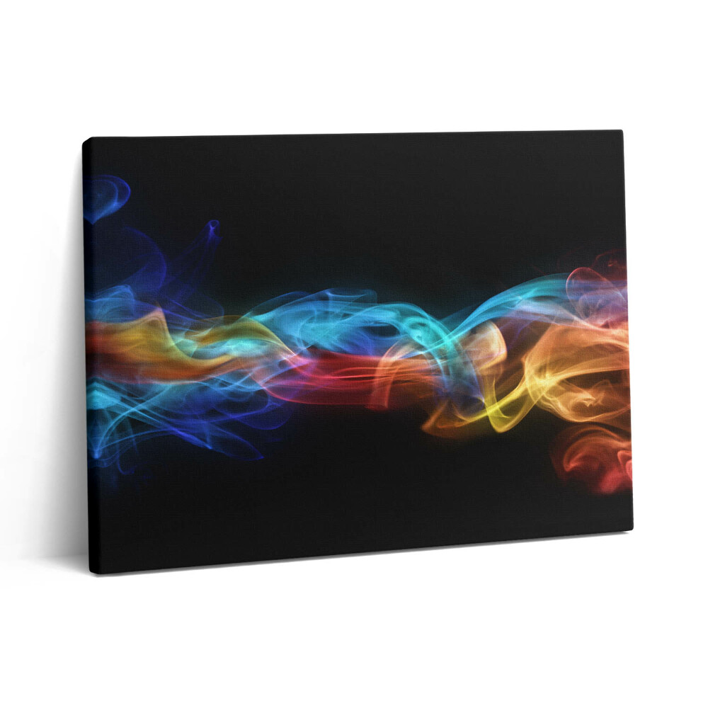 Pictură pe pânză 80x60 Linii de lumină abstracte colorate