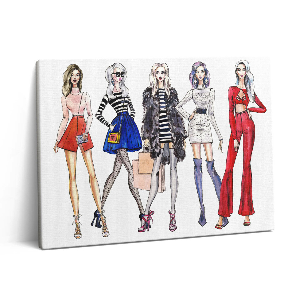 Pictură pe pânză 80x60 Fete la modă