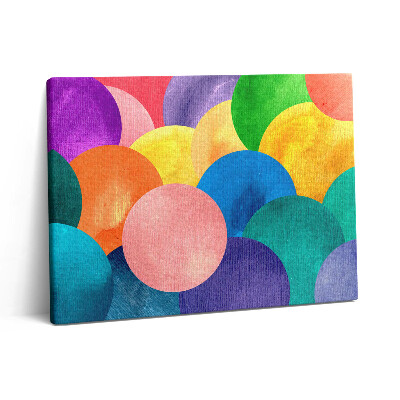 Pictură pe pânză 80x60 Cercuri abstracte