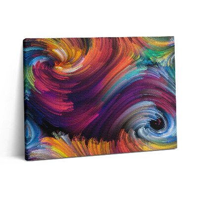 Pictură pe pânză 80x60 Valuri abstracte