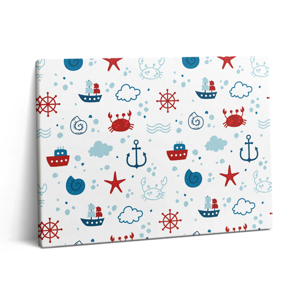 Pictură pe pânză 80x60 Modele nautice nautice