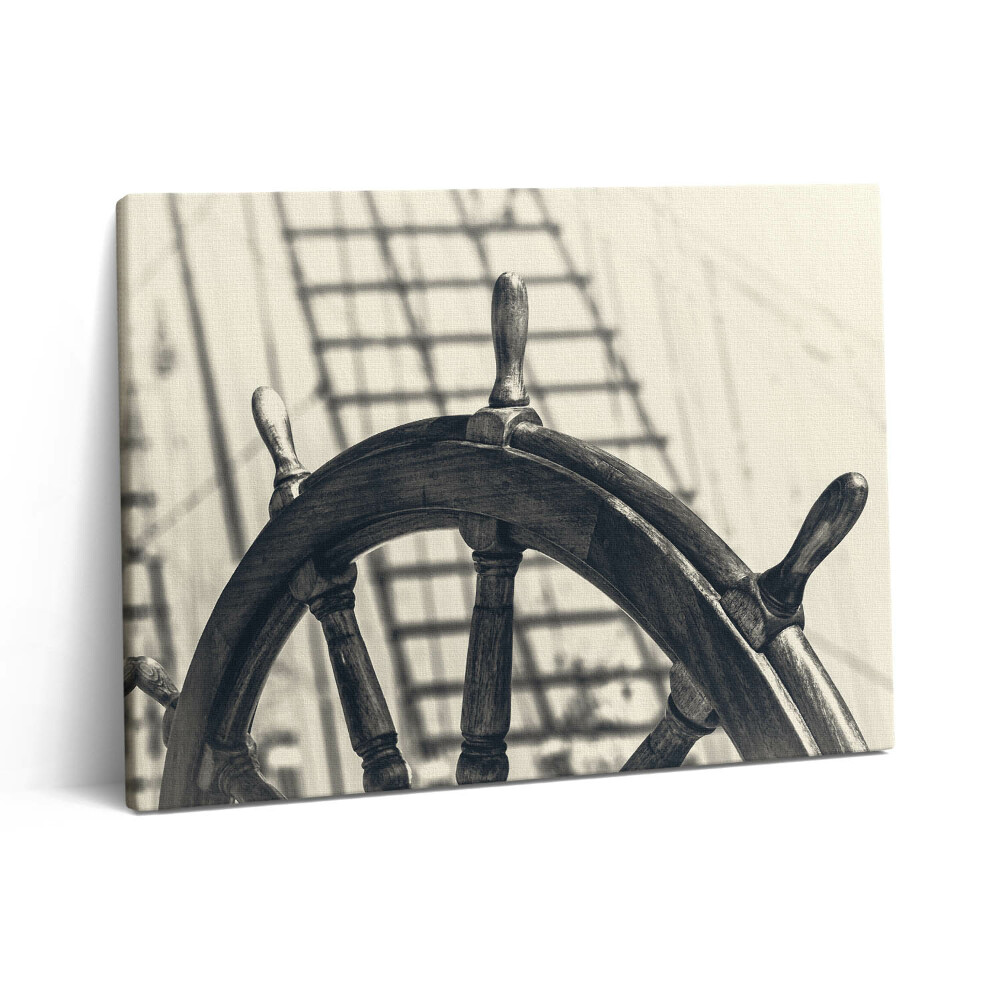 Pictură pe pânză 80x60 Navă veche în stil retro