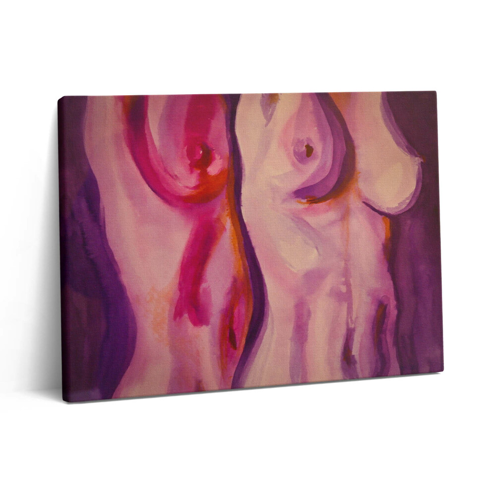 Pictură pe pânză 80x60 Pictura corpului și a sânilor feminini